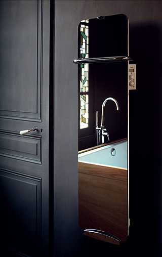 Zrcadlový koupelnový panel CAMPA, dřevěný interiér