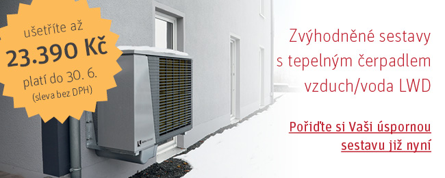 Zvýhodněné sestavy s tepelným čerpadlem LWD do 30. 6. 2016