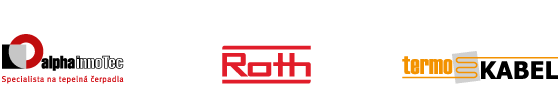 Sortiment značek Alpha-InnoTec, ROTH a termoKABEL
