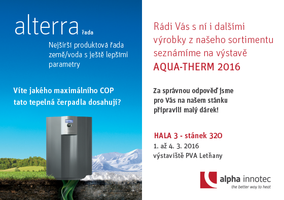 Pozvánka na Aqua-therm 2016