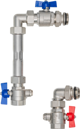 ALPHATEC připojovací sada pro instalaci měřičů tepla 3/4" vertikální